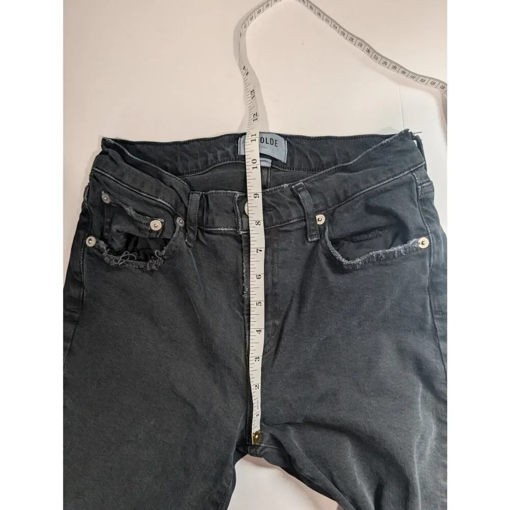 AGOLDE Jeans Womens 26 Black Toni‎ Skinny Ankle Jeans